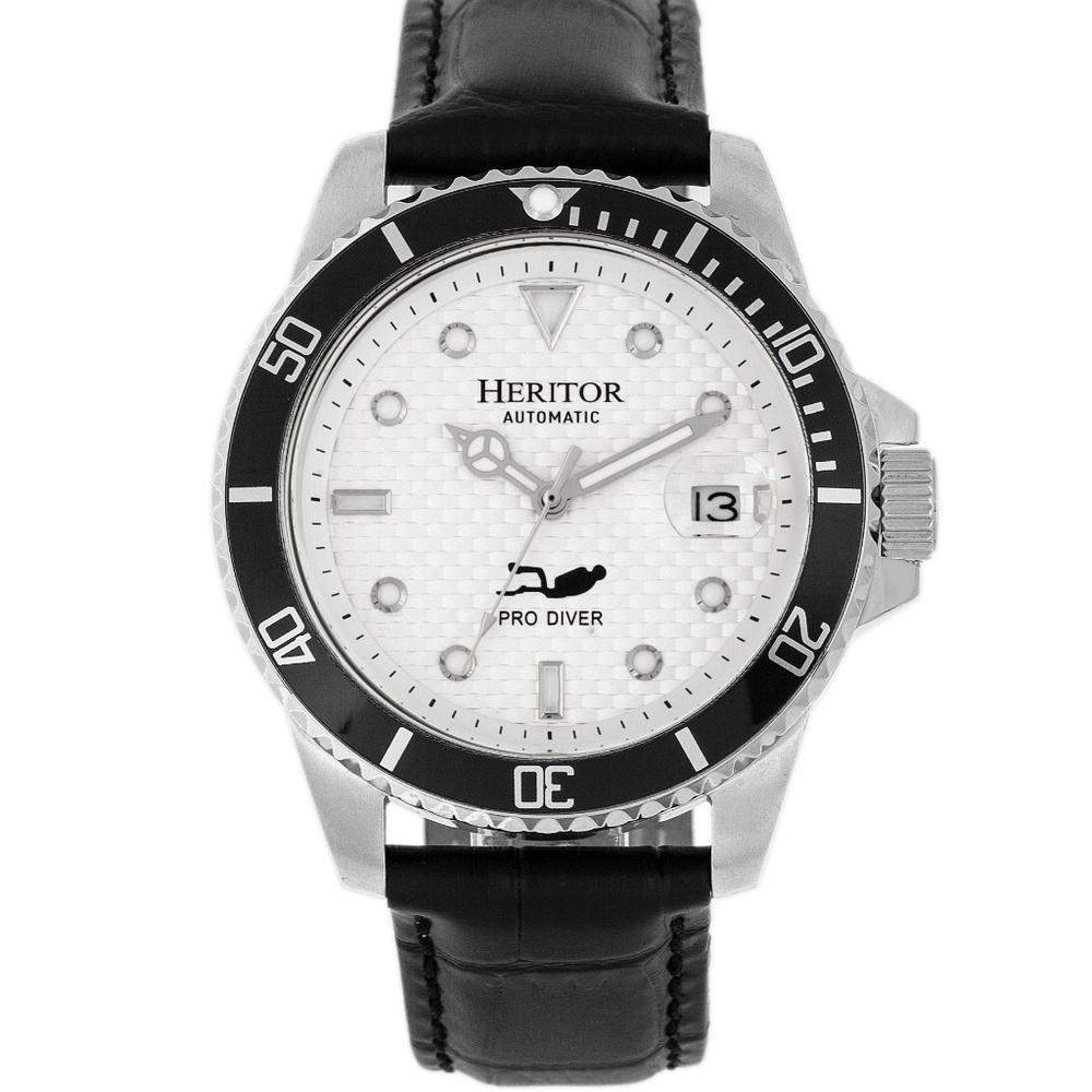 NWT Pro Diver Automatic Genuine Leather Band Watch